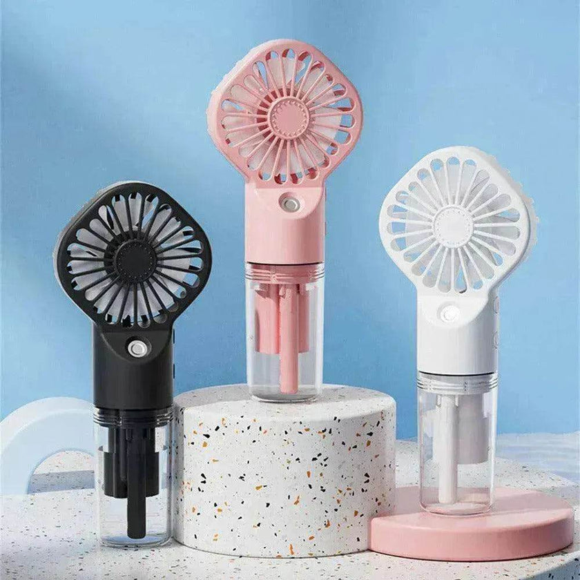 Portable on the go fan humidifier powered by USB