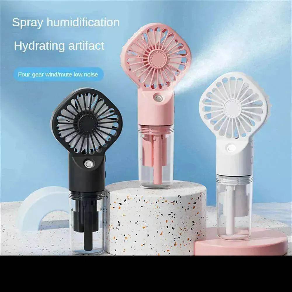 Portable on the go fan humidifier powered by USB
