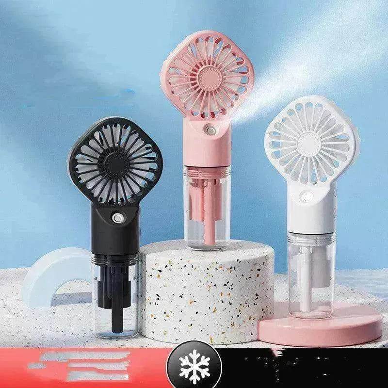 Portable on the go fan humidifier powered by USB