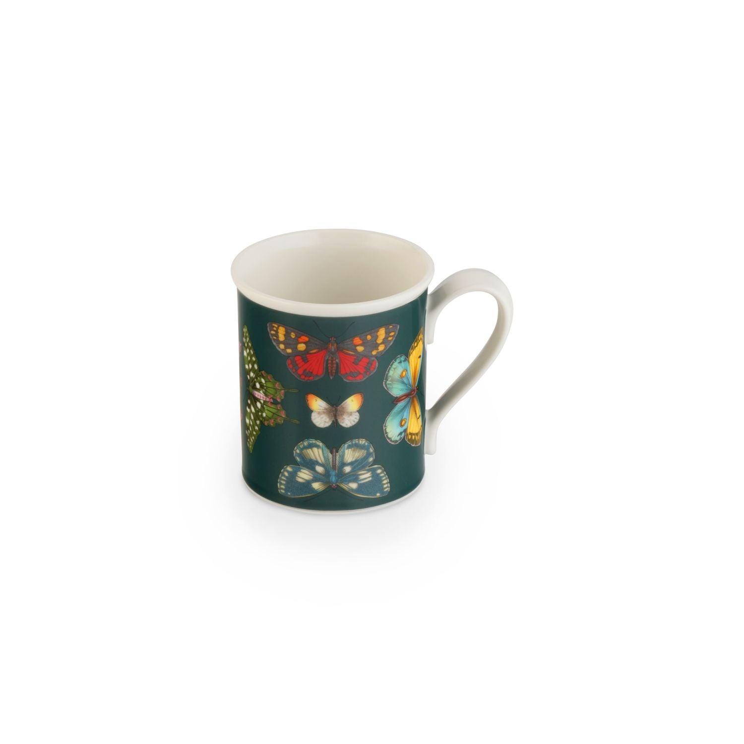 Portmeirion - Botanic Garden Harmony Accents Green Mugs (Set of 4) | 14 oz