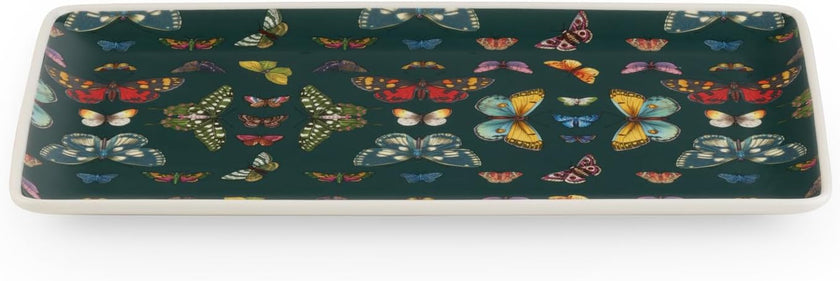 Portmeirion - Botanic Garden Harmony Accents Green Rectangular Tray | 13 x 7.5 in