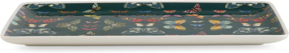Portmeirion - Botanic Garden Harmony Accents Green Rectangular Tray | 13 x 7.5 in