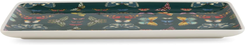 Portmeirion - Botanic Garden Harmony Accents Green Rectangular Tray | 13 x 7.5 in