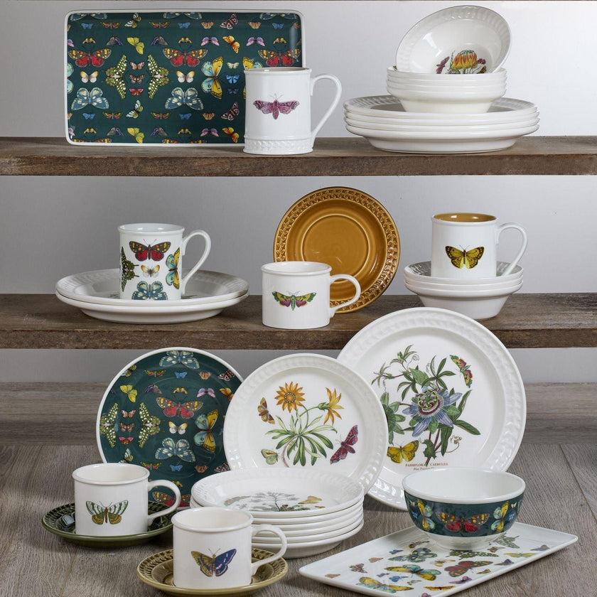 Portmeirion - Mug blanc Botanic Garden Harmony Accents (lot de 4) | 14 oz