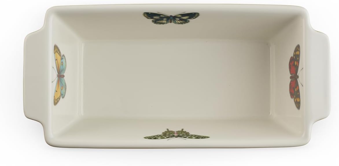 Portmeirion - Moule à pain rectangulaire Botanic Garden Harmony, grand modèle | 28 x 14 cm