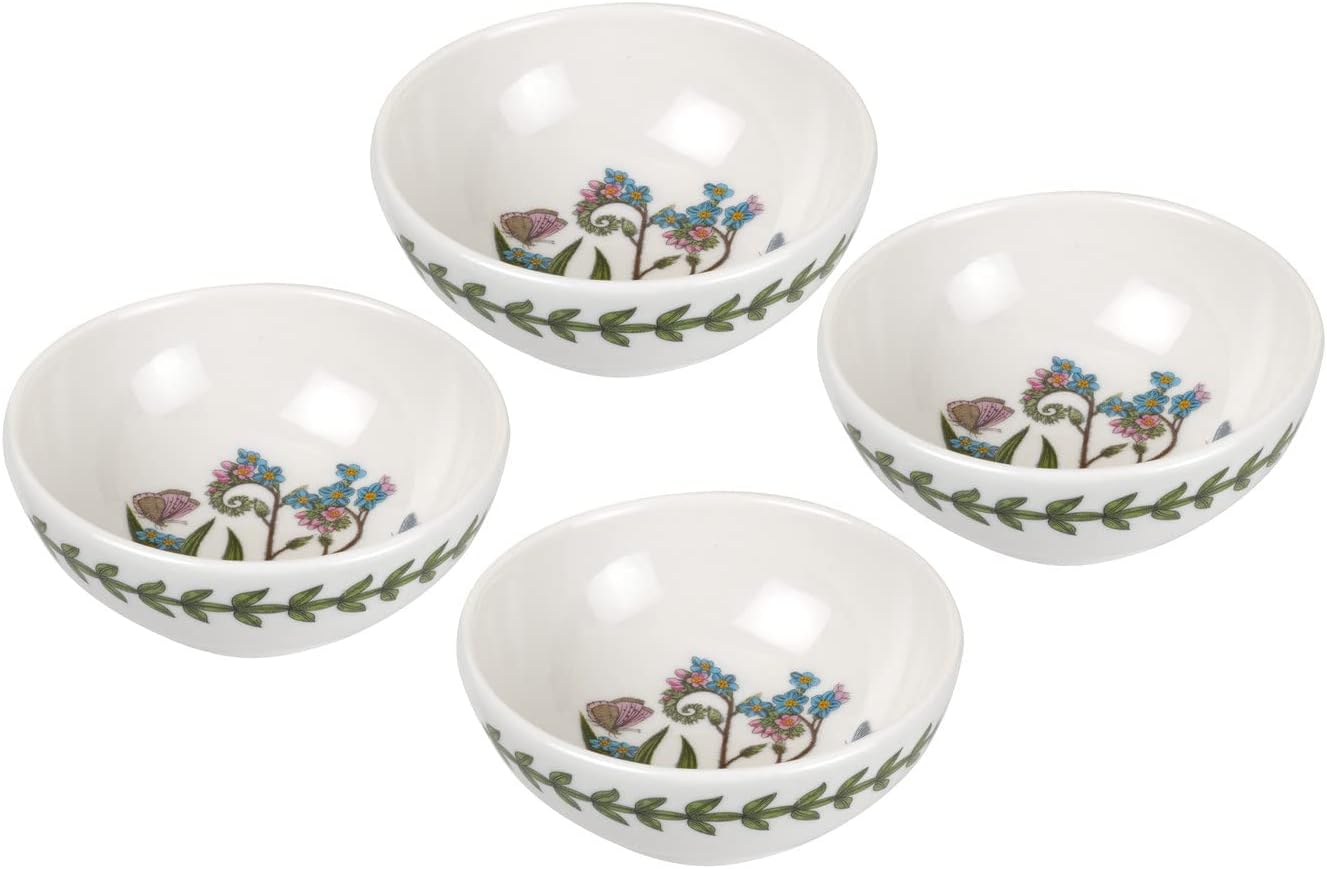 Portmeirion - Botanic Garden Low Bowl (Set of 4-FORGET ME NOT) - 3.75 Inch