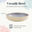 Bol de service bas Minerals de Portmeirion - Aquamarine | 8,7 pouces