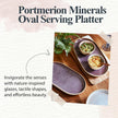 Portmeirion - Minerals Medium Oval Platter - Amethyst | 12 in