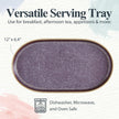 Portmeirion - Minerals Medium Oval Platter - Amethyst | 12 in