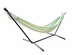 Premium Brazilian Style Double Hammock with Universal Stand