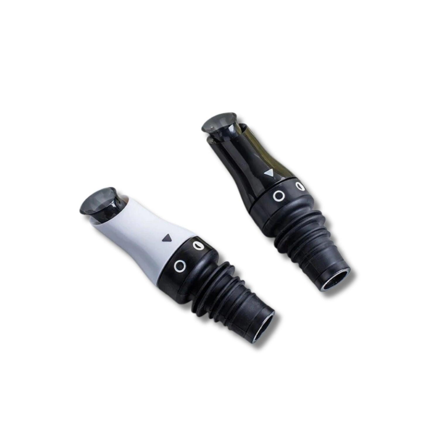 Prepara - Adjustable Oil/Vinegar Pourer 2/Pk White/Black