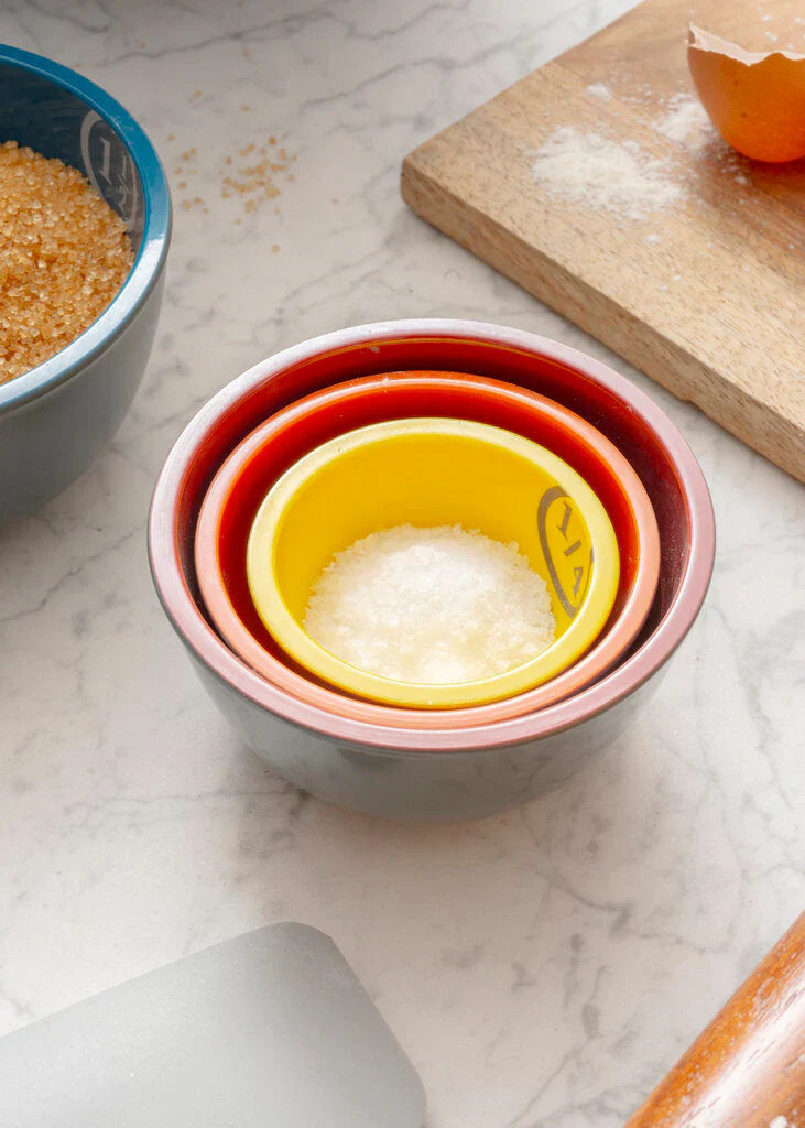 Prepara - Pinch Bowl Set 5Pc/St Two-Tone Grey Melamine