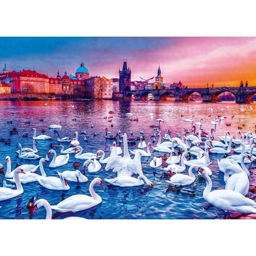 Prestige - Swans At Sunset (1000-Piece Puzzle)