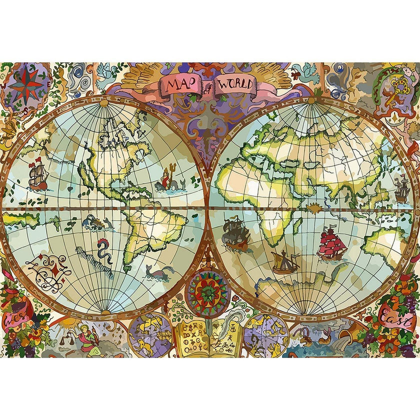 Prestige - World Atlas Map (1000-Piece Puzzle)