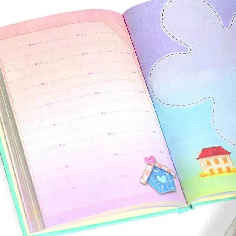 Primary School Student Code Book With Lock Diary Book Reward Gift Prize Boxed Girl Heart Cute Small  Notebook