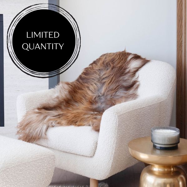 Rare Rusty Grey Icelandic Sheepskin