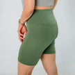 Ladies' High-Waisted Bamboo Bike Shorts | Classic Blue