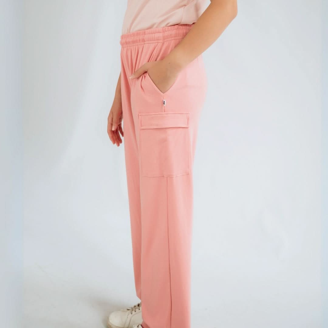 Youth Bamboo Cargo Pants | Burnt Brick