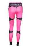 Print patchwork yoga leggings