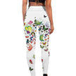 Printed Floral Butterfly Leggings High Waist Slim Yoga Pants Leggings