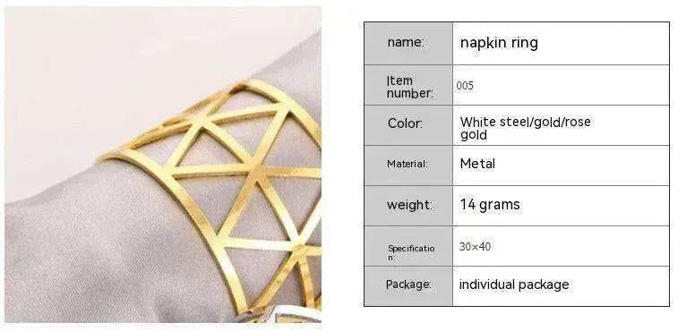 Prismatic Elegant Non-package Napkin Ring