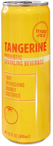 Trader Joe's Probiotic Sparkling Beverage, Tangerine, 355mL