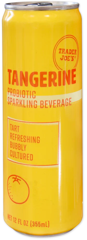 Trader Joe's Probiotic Sparkling Beverage, Tangerine, 355mL