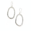 Oval Earrings In Silver Plate