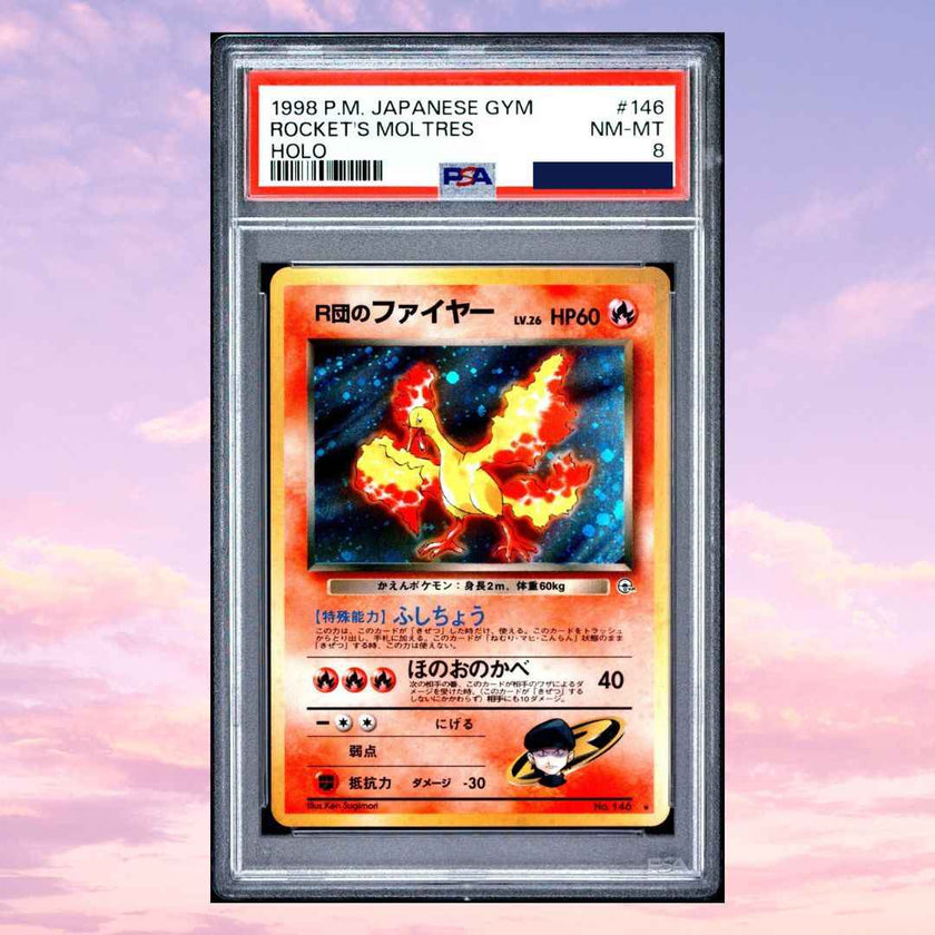 Pokemon Rocket's Moltres #146 Holo PSA 08