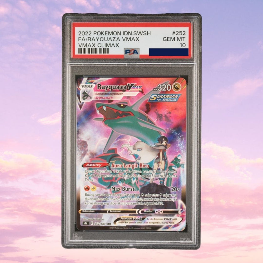 Pokemon Rayquaza VMAX 252/184 VMAX Climax PSA 10
