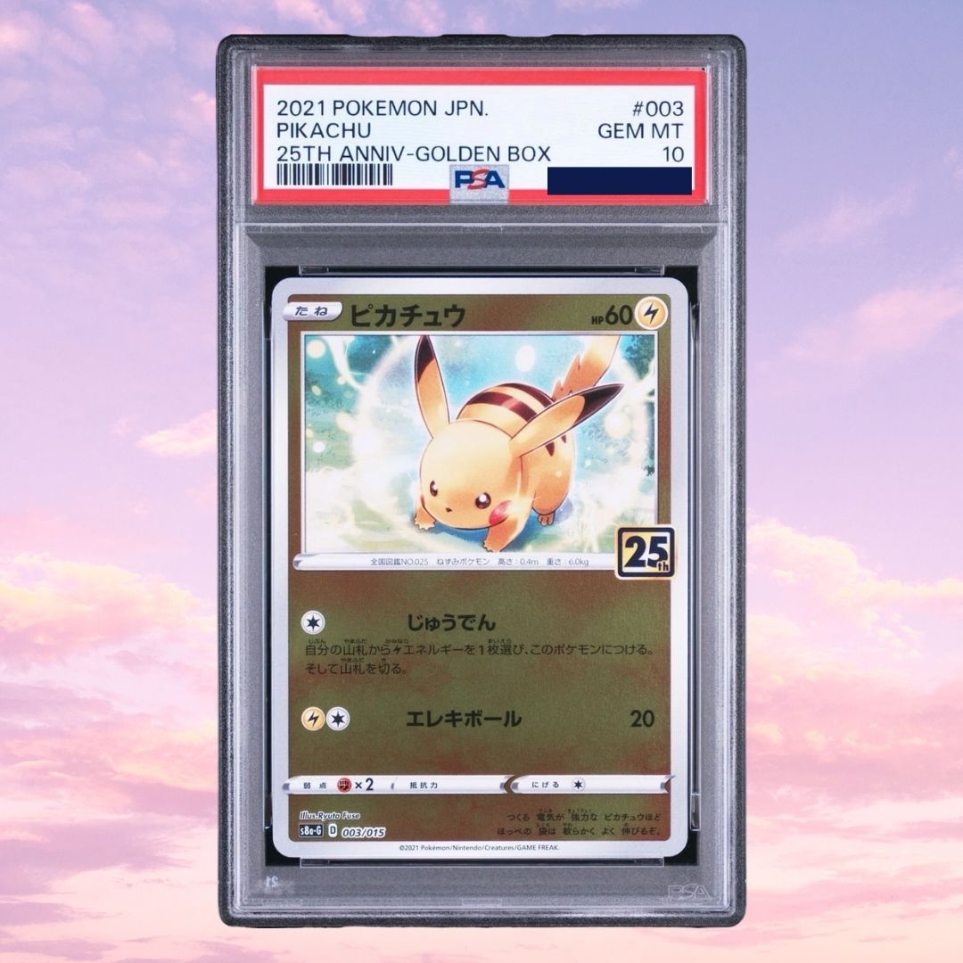 Pokemon Pikachu 003/015 25th Anniversary PSA 10
