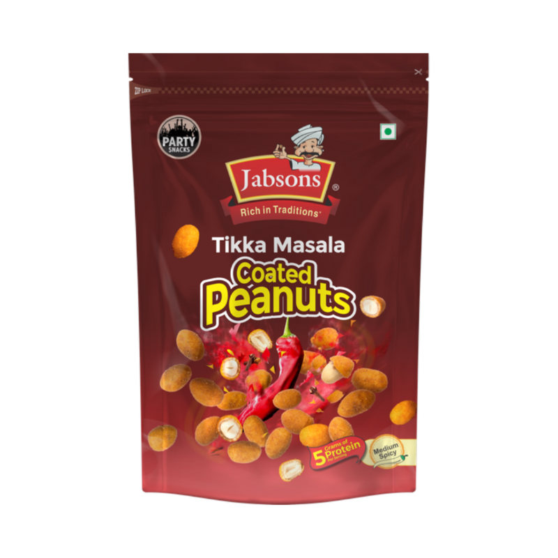 Jabsons Tikka Masala Coated Peanuts 400g