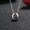 Projection Necklace In 100 Languages I Love You