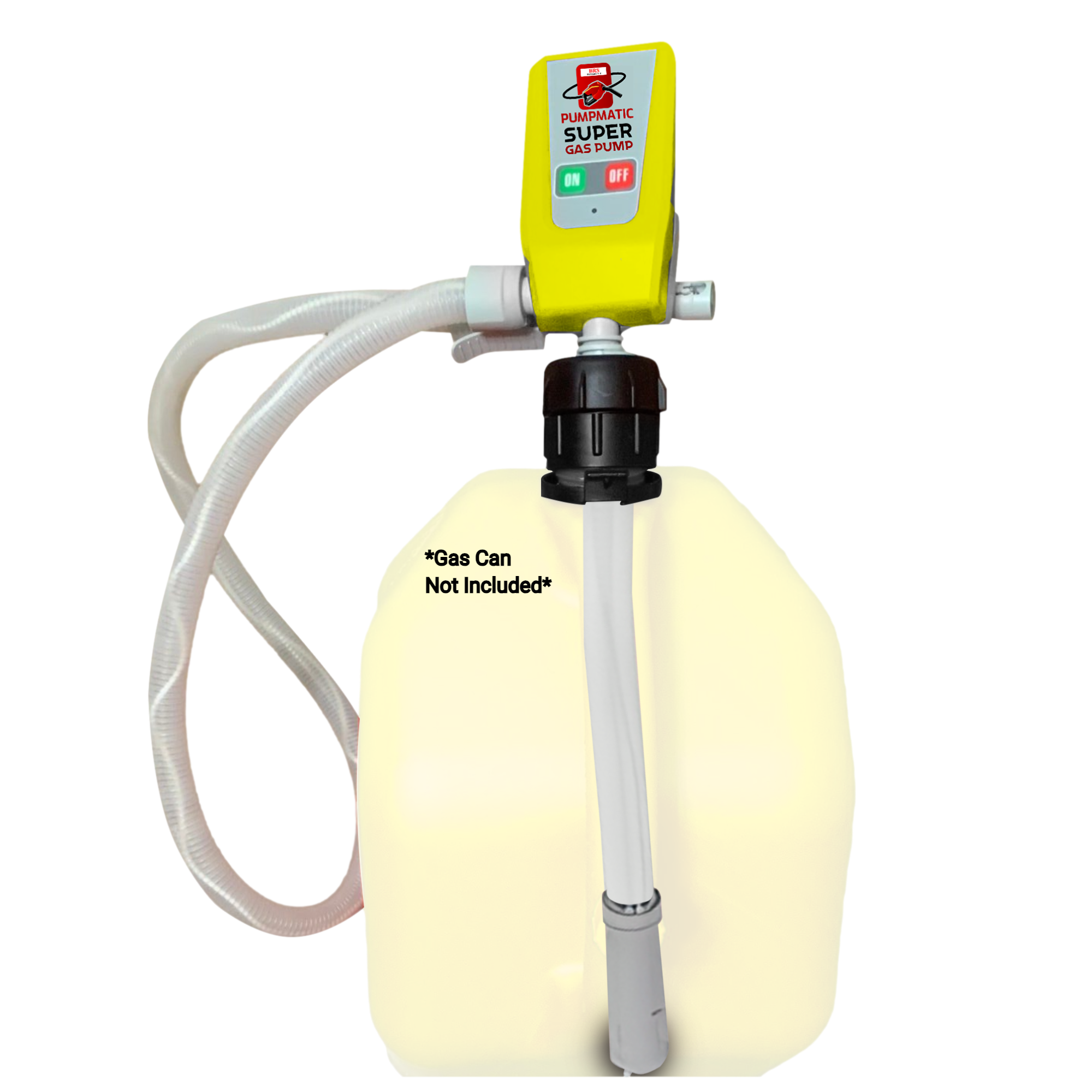 Diesel PumpMatic Super Gas Pump Fuel Transfer Pump + 3 Power Sources w/ 4.25ft Hose Siphon