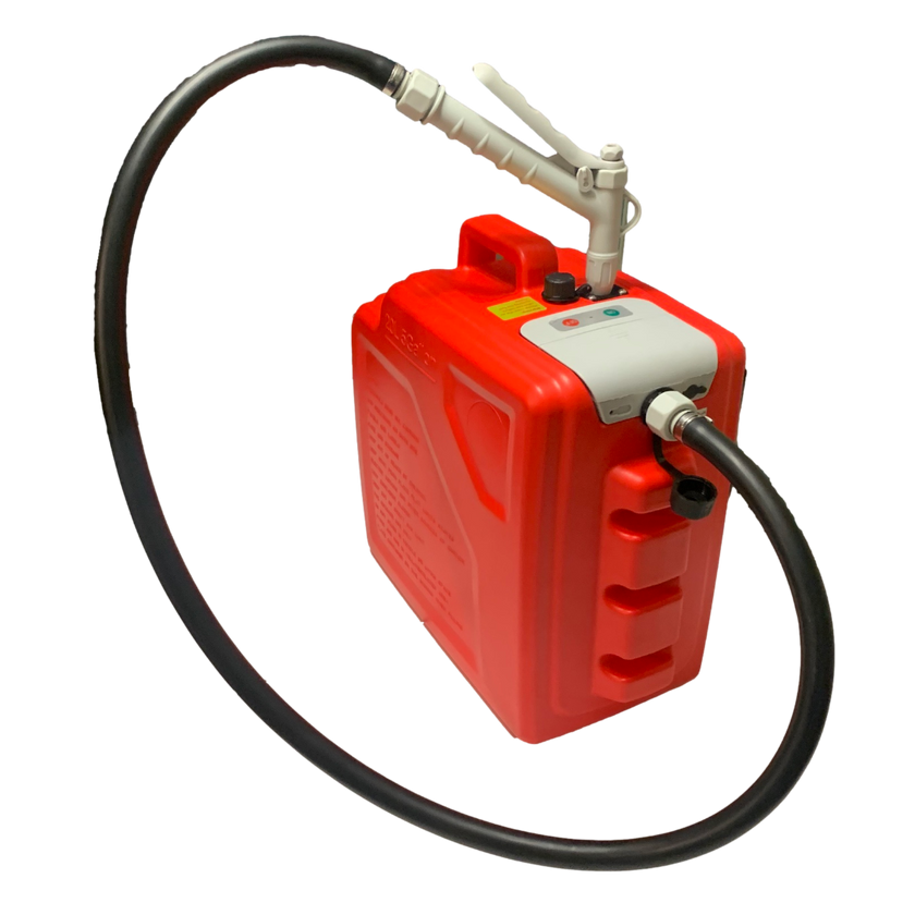 *New* PumpMatic Portable Fuel Station – Heavy Duty Rubber Hose, Multi-Power Refueling System