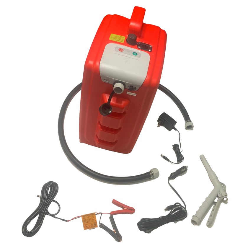*New* PumpMatic Portable Fuel Station – Heavy Duty Rubber Hose, Multi-Power Refueling System