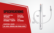 PumpMatic Stick Pump w/ Auto-Stop Sensor & 4.25 Ft Hose