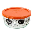 4 Cup Decorated Pyrex Halloween Pumpkin
