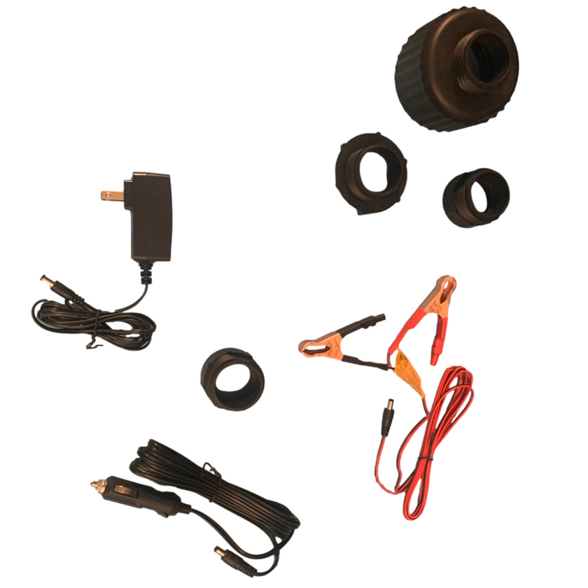 PUMPMATIC 12 FT HOSE + 5 Gallon Gas Can Combo Kit - 3.8 GPM - GAS, DIESEL, KEROSENE