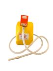 PUMPMATIC 12 FT HOSE + 5 GALLON YELLOW DIESEL CAN COMBO KIT - 3.2 GPM - GAS, DIESEL, KEROSENE