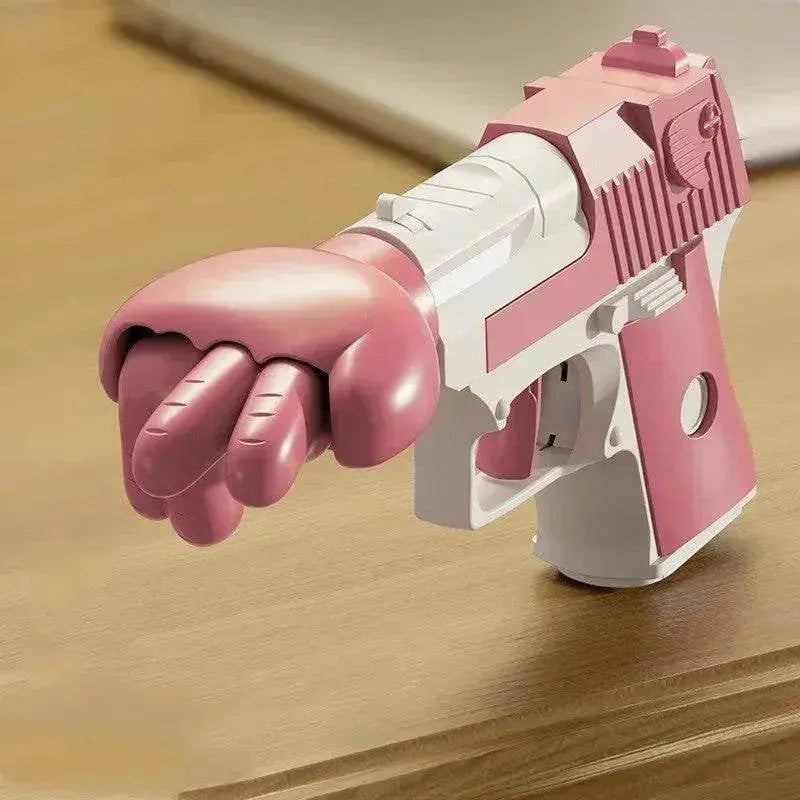 Punch Gun Rock, Paper, Scissor Game Props Decompression Kids Fun Toy