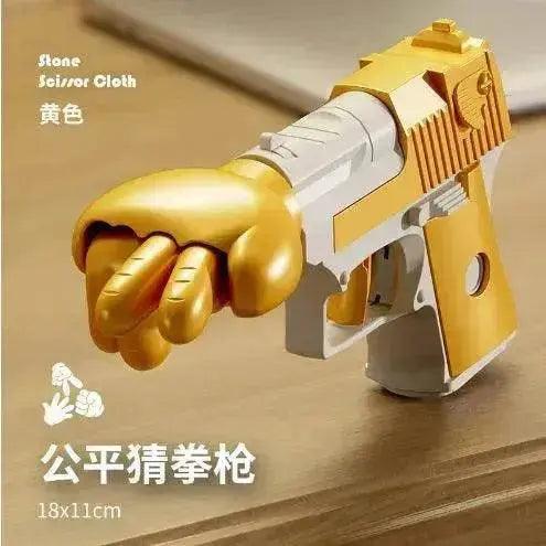 Punch Gun Rock, Paper, Scissor Game Props Decompression Kids Fun Toy