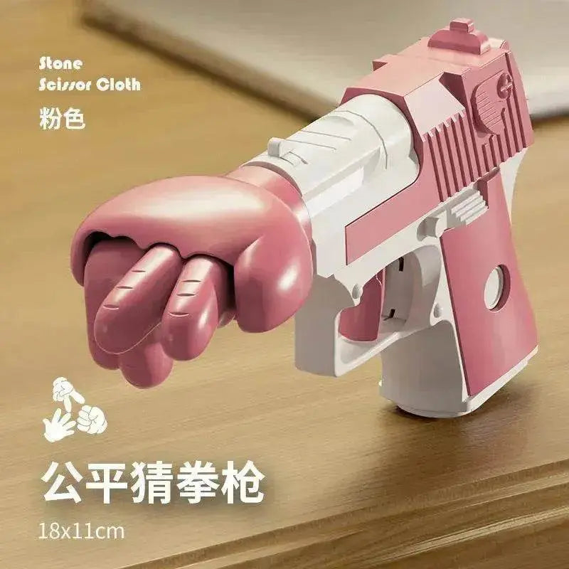 Punch Gun Rock, Paper, Scissor Game Props Decompression Kids Fun Toy