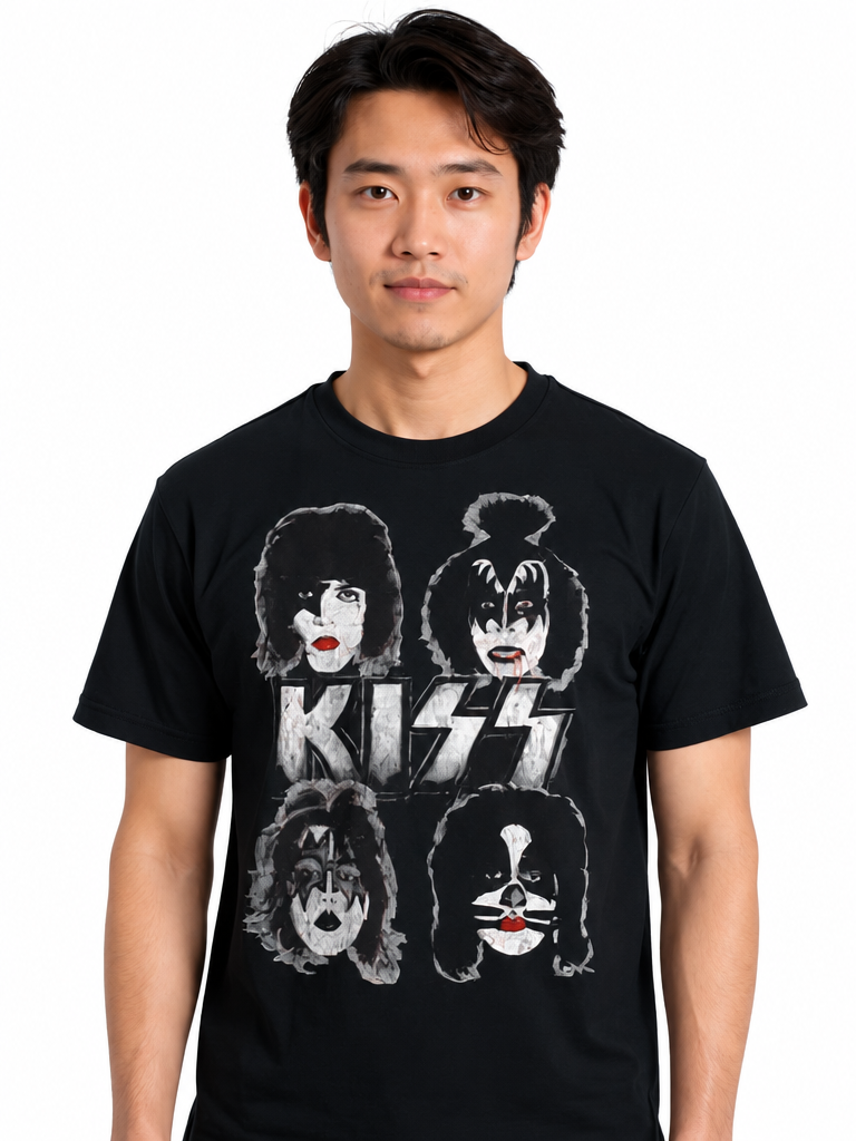 KISS Dynasty Cover Black T-Shirt