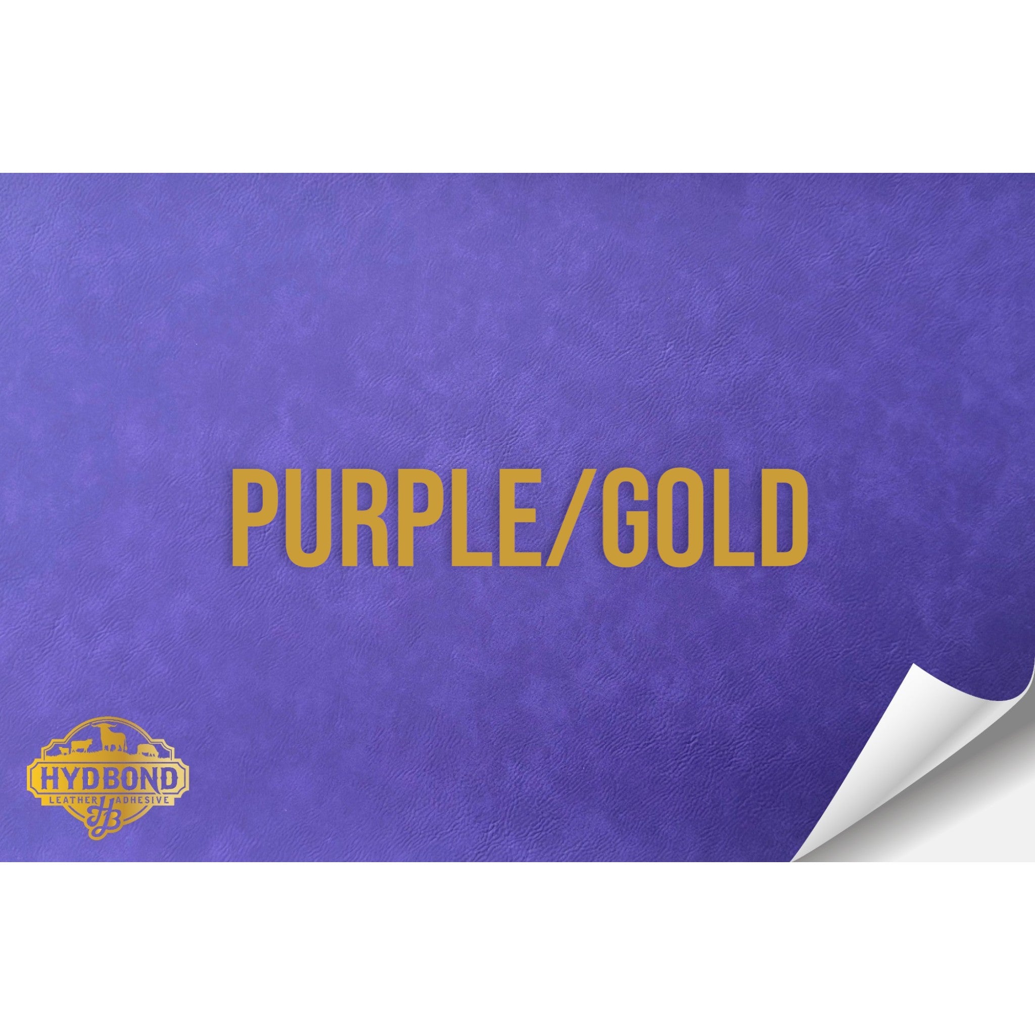 PURPLE/GOLD WITH ADHESIVE HYDBOND LEATHERETTE SHEET (12