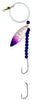 Double Hook Willow Leaf Spinner – Purple Scale Blade Lure