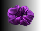 Silk Hair Scrunchie Purple
