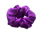 Silk Hair Scrunchie Purple