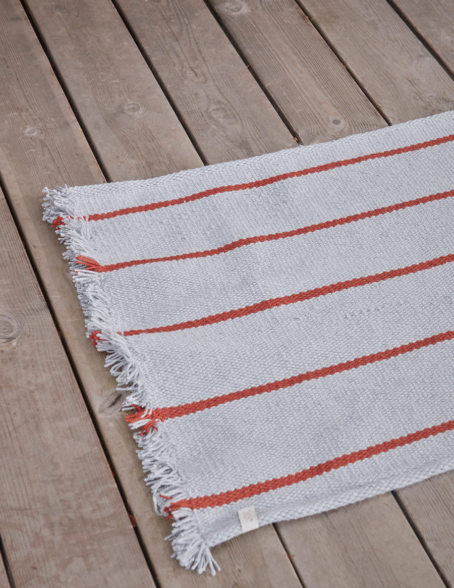 Putki Recycled Doormat - Dusty Blue