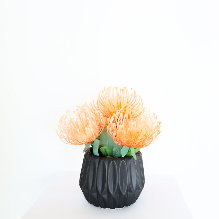 Reseda Artificial Potted Flower Bouquet 7'' X 8''